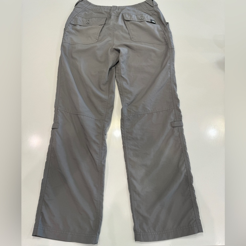 The North Face Womens 4 Gray Horizon Tempest Ripstop Roll Up Relaxed Hiking Pant
